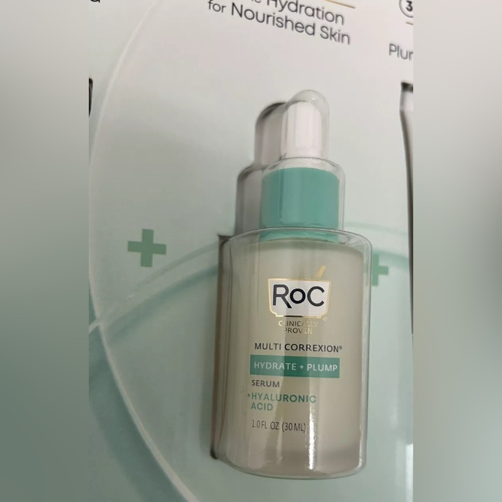 RoC Multi Correxion hydrate + plump serum + Hyaluronic Acid 1oz/30ml Sealed